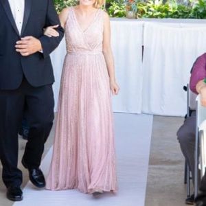 Sherri hill pink dress 6  beaded dress